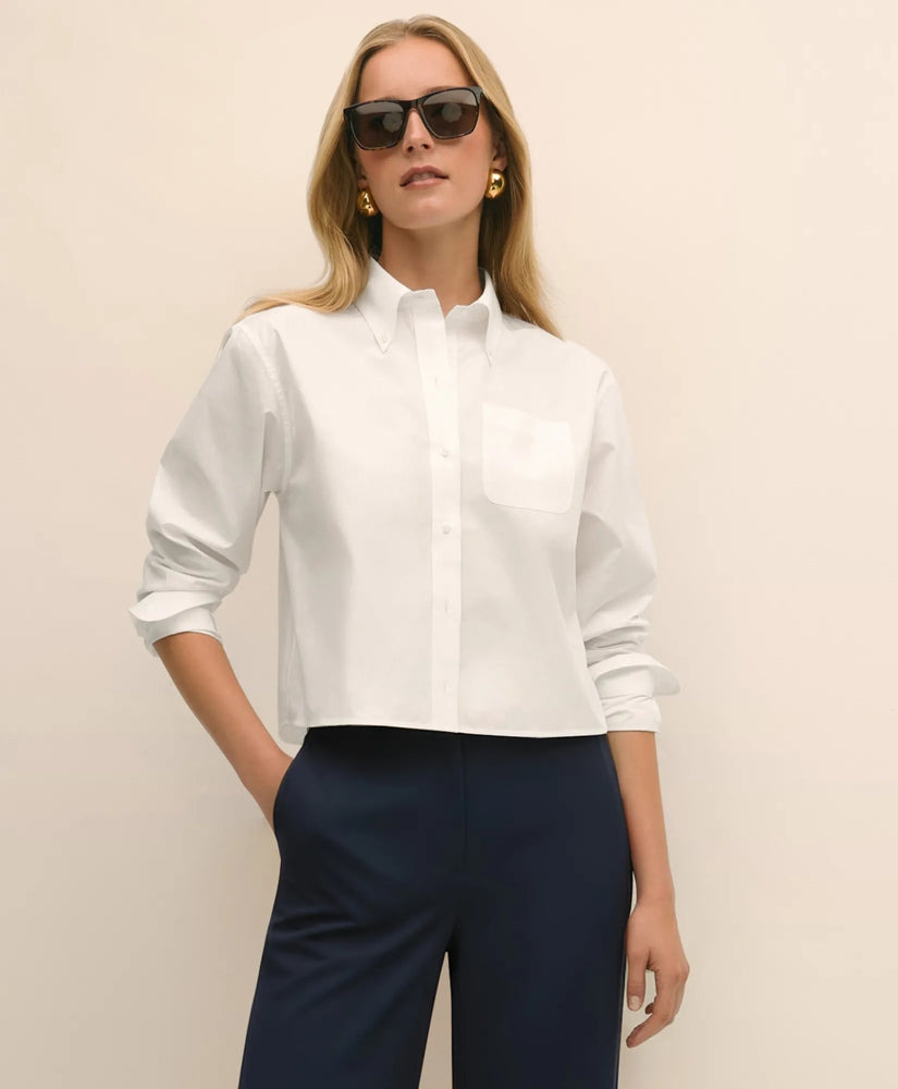 The Cropped Button-Down Shirt
