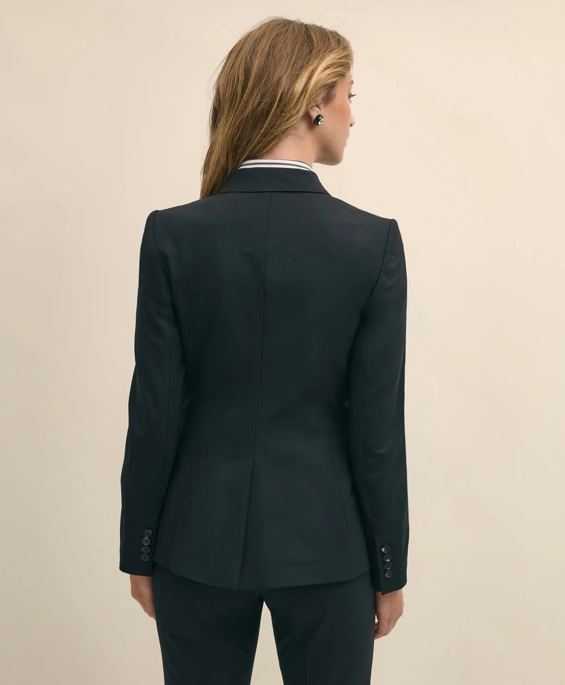 The Essentials Single-Breasted Peak Lapel in Wool Blend