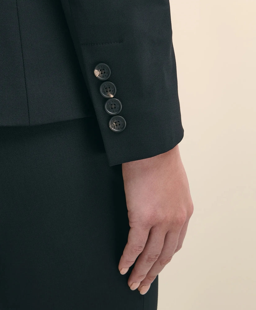 The Essentials Single-Breasted Peak Lapel in Wool Blend