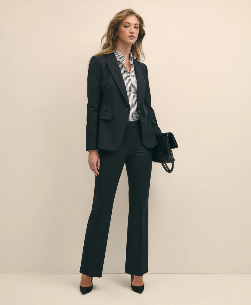 The Essentials Single-Breasted Peak Lapel in Wool Blend