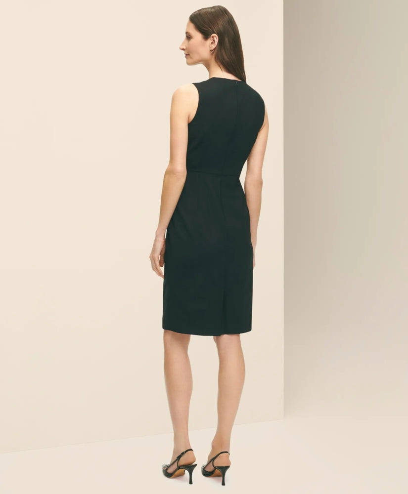 The Essentials Brooks Brothers Stretch Wool Sheath Dress