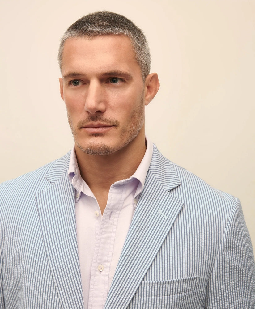 The No. 1 Sack Sport Coat in Cotton Seersucker