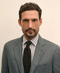No. 1 Sack Suit in Pinstripe Wool Flannel