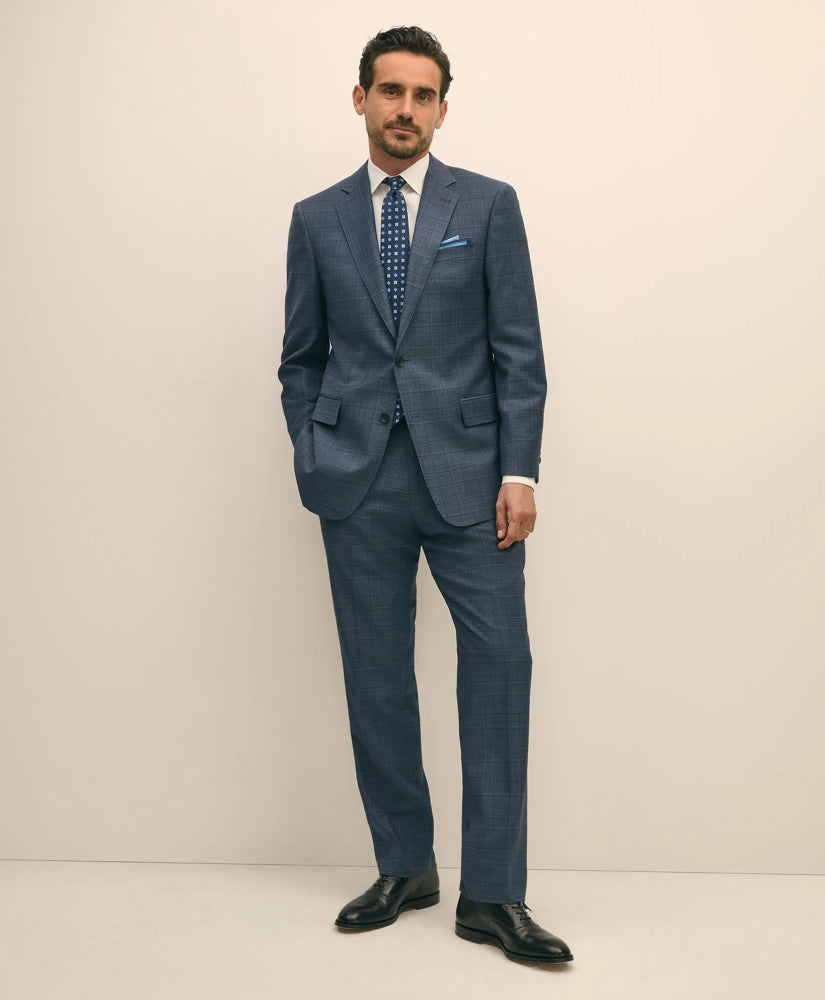 Traditional Fit Wool Check 1818 Suit