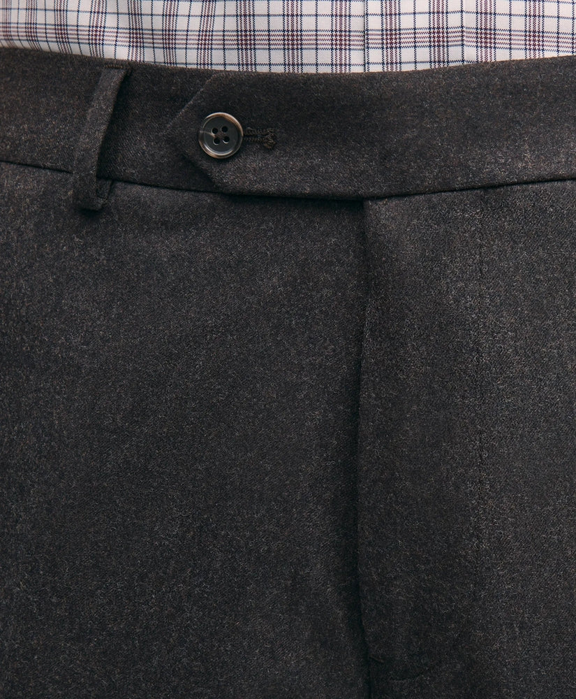 Traditional Fit Wool Flannel Dress Pants