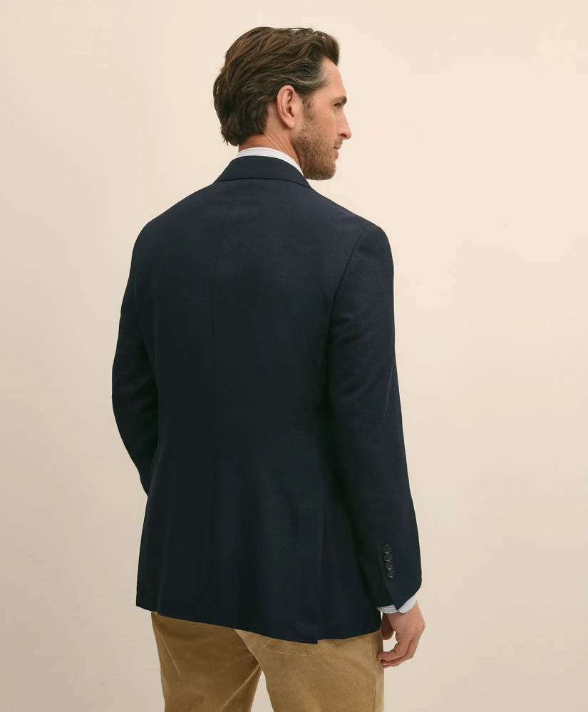 Traditional Fit Wool Hopsack Sport Coat