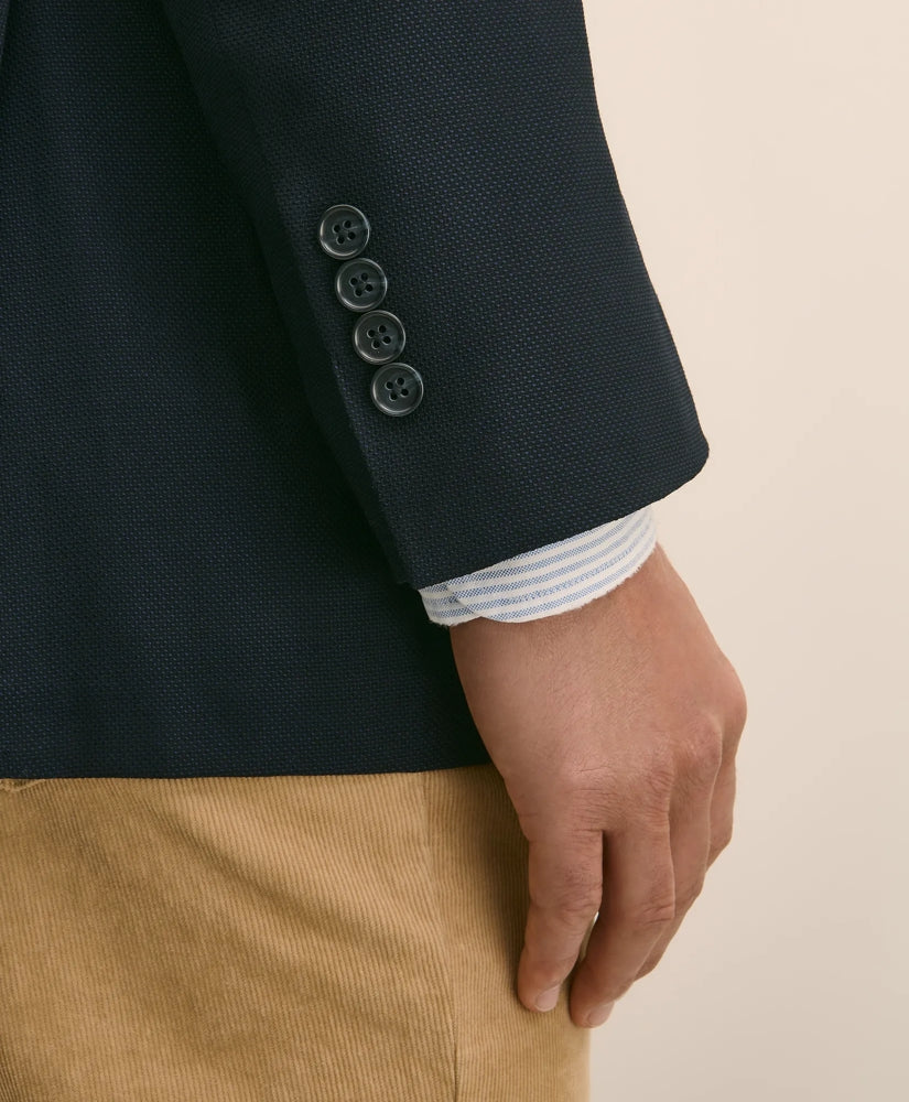 Traditional Fit Wool Hopsack Sport Coat