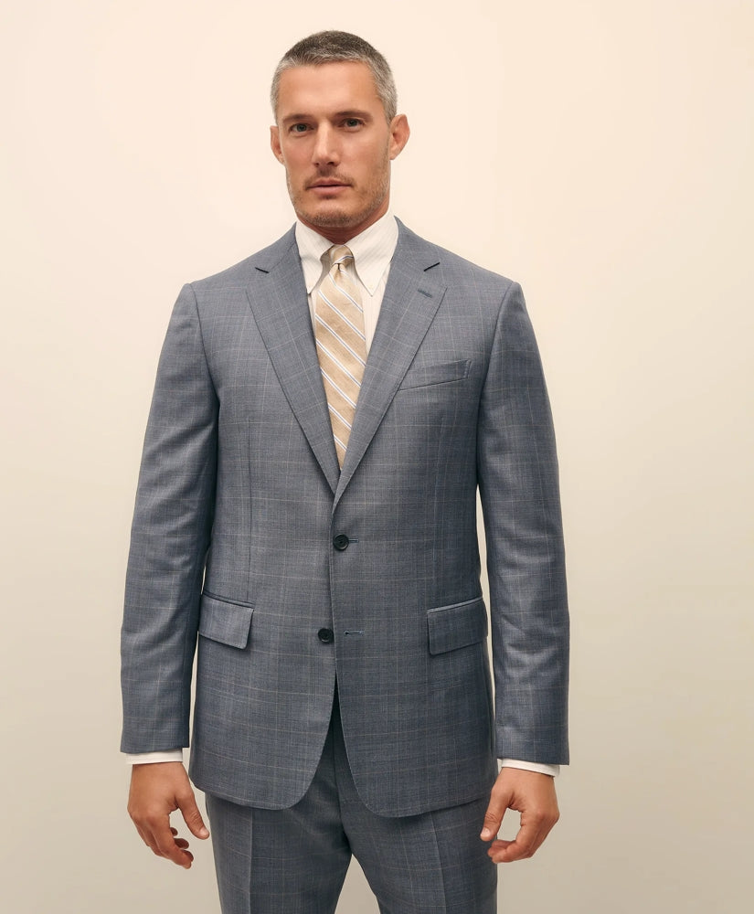 Traditional Fit Wool Overcheck 1818 Suit