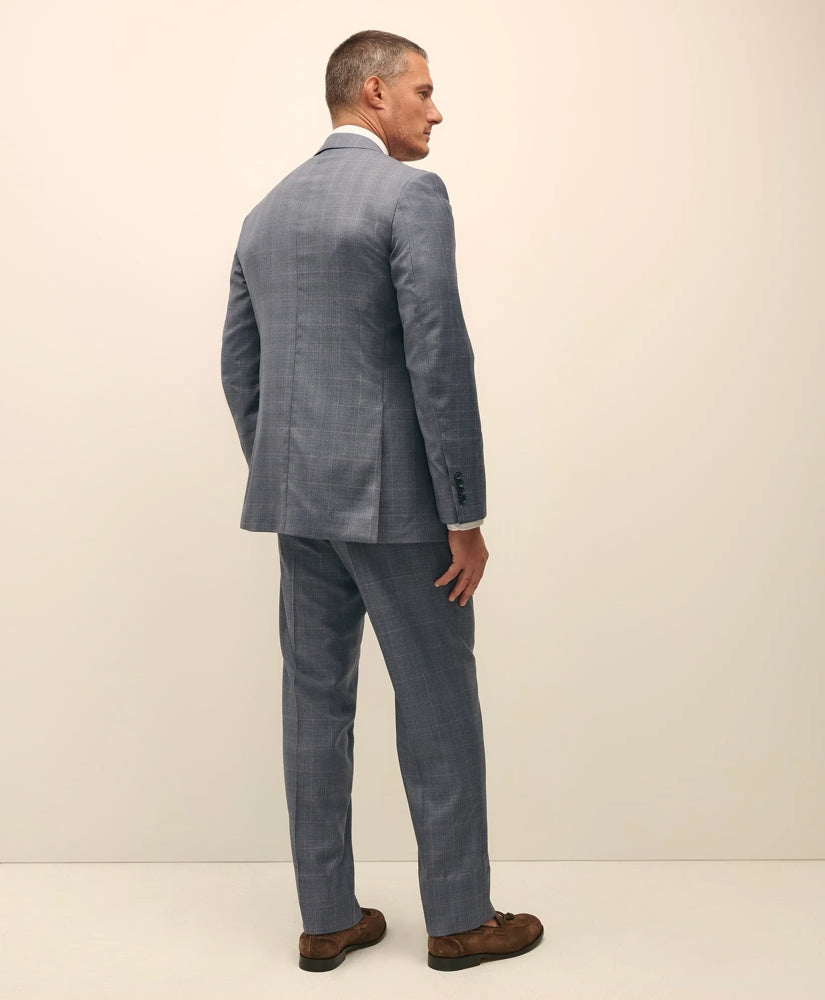 Traditional Fit Wool Overcheck 1818 Suit