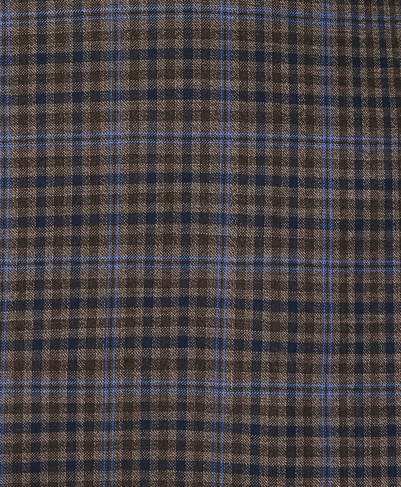 Traditional Fit Wool Plaid-Gingham Sport Coat
