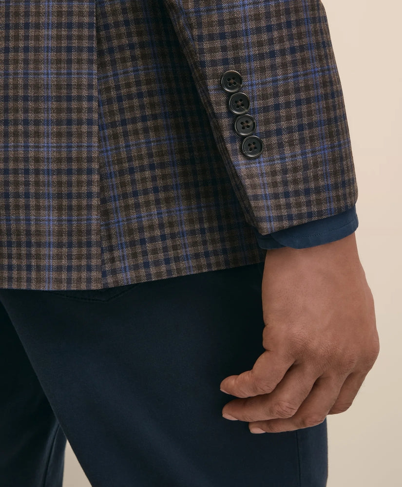 Classic Fit Wool Plaid-Gingham Sport Coat