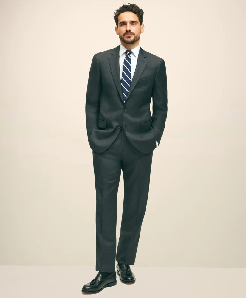 Traditional Fit Wool Tic 1818 Suit