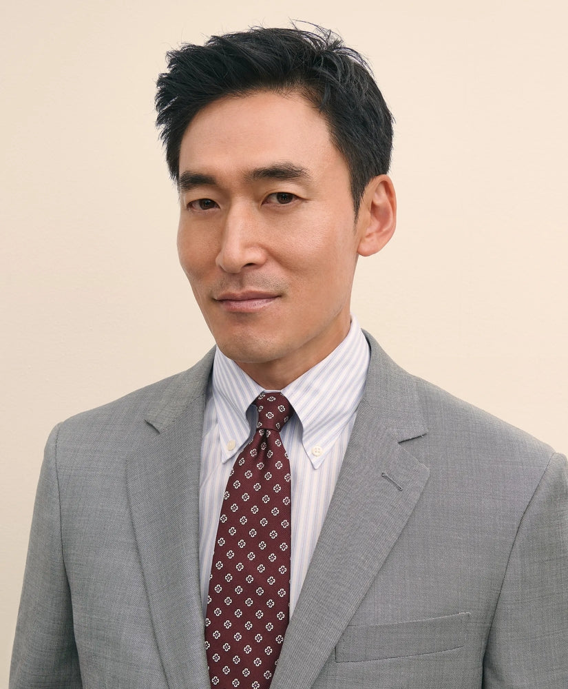 Traditional Fit Wool Sharkskin 1818 Suit