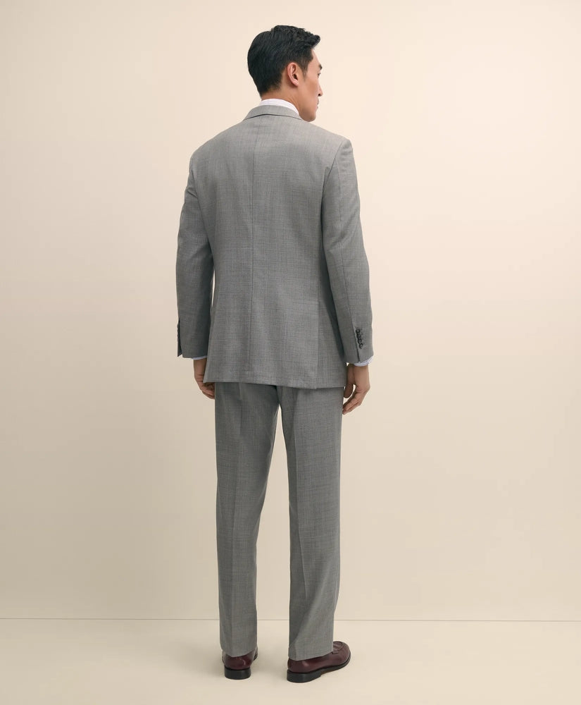 Traditional Fit Wool Sharkskin 1818 Suit
