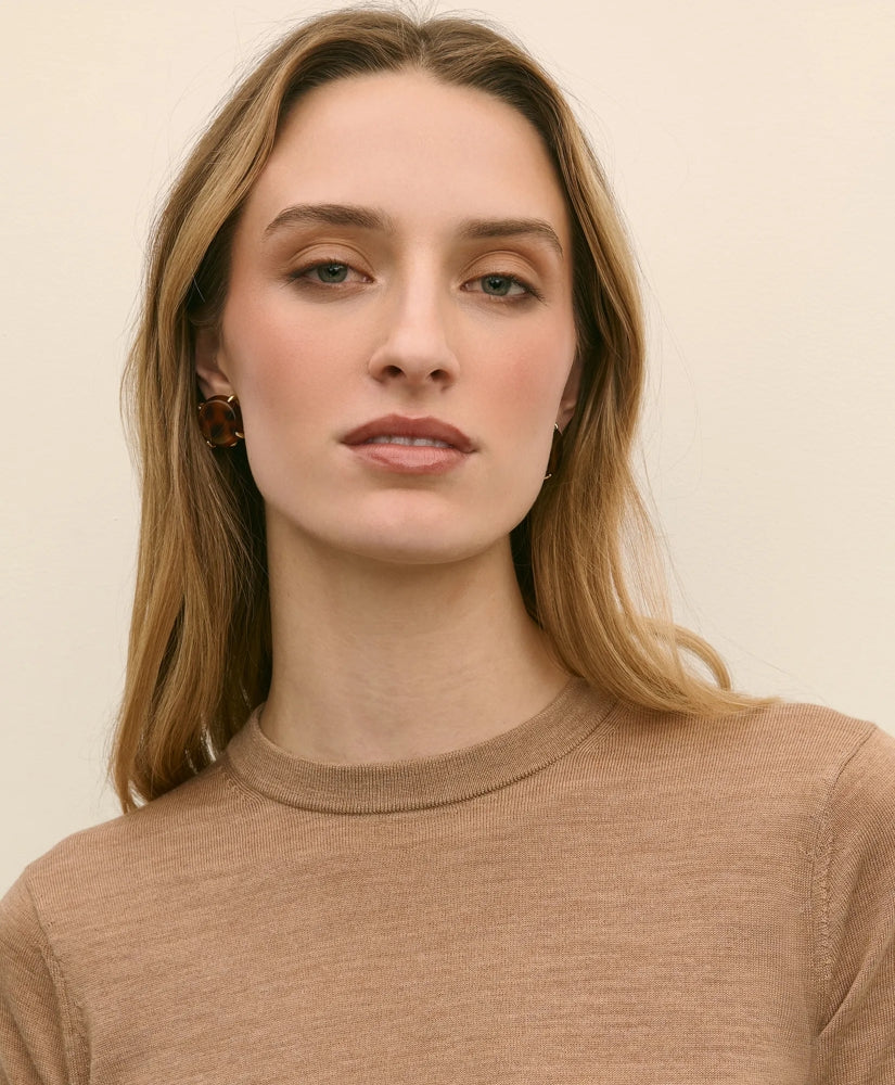 Ultimate Merino Wool Short-Sleeve Sweater Shell