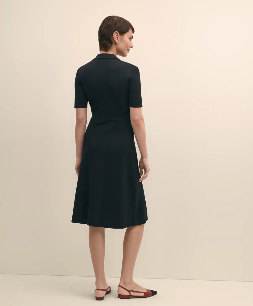 Viscose Polo Knit Dress