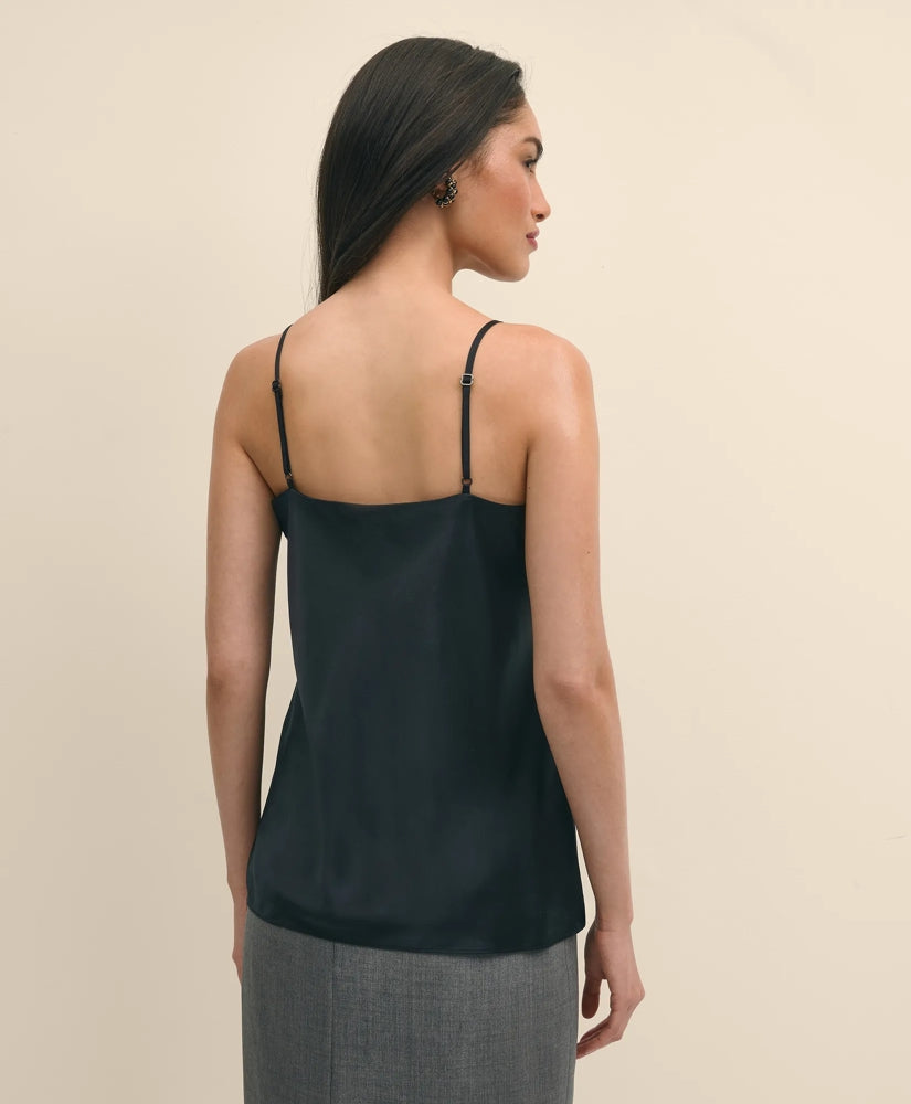 V-Neck Camisole in Washable Silk Charmeuse
