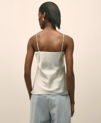 V-Neck Camisole in Washable Silk Charmeuse
