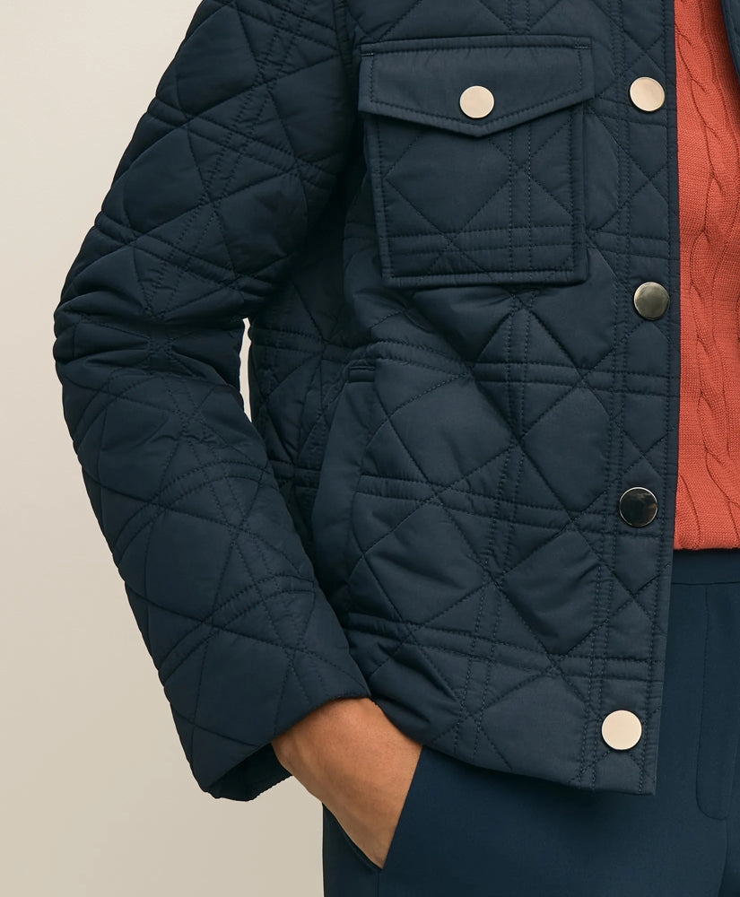 Water-Resistant Quilted Jacket