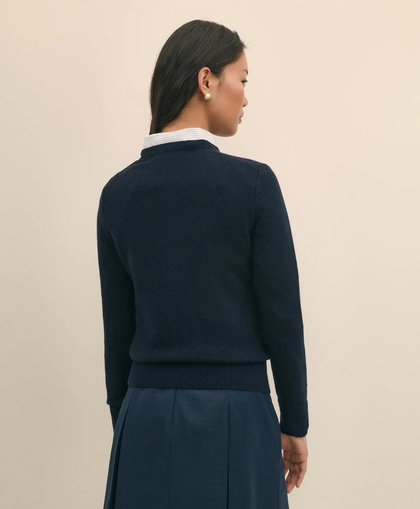 Women's Lunar New Year Merino-Wool-Blend Intarsia Crewneck Sweater