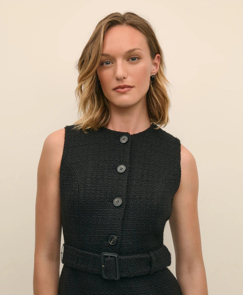 Belted Boucle Sheath