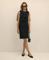Belted Boucle Sheath