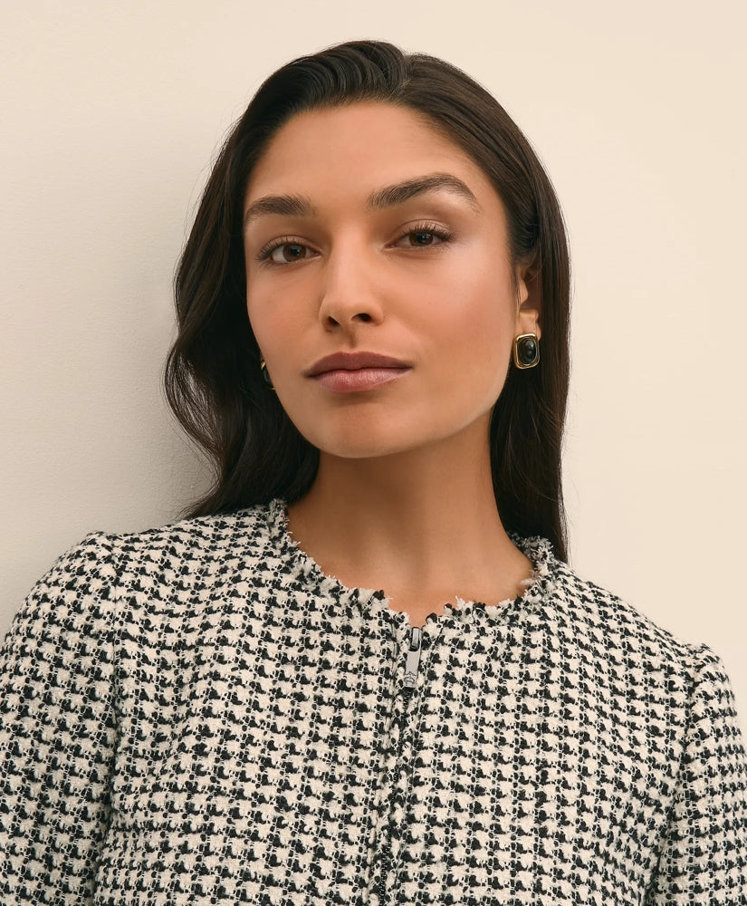 Boucle Zip-Front Jacket