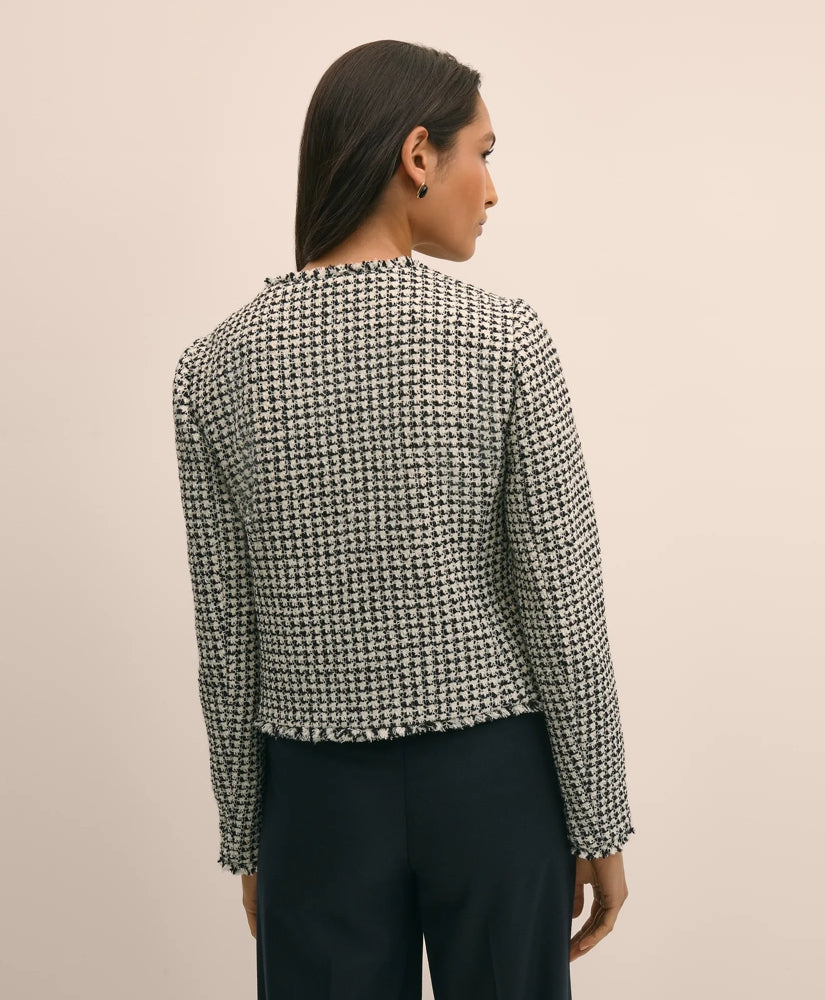 Boucle Zip-Front Jacket