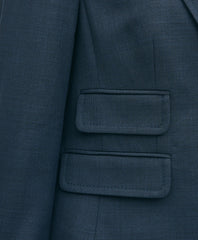 Wool-Blend Shrunken Fit Hopsack Jacket