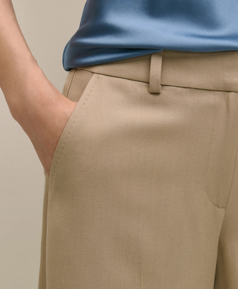 Wool-Blend Wide-Leg Pants