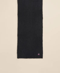 Wool-Cashmere Blend Ribbed Scarf