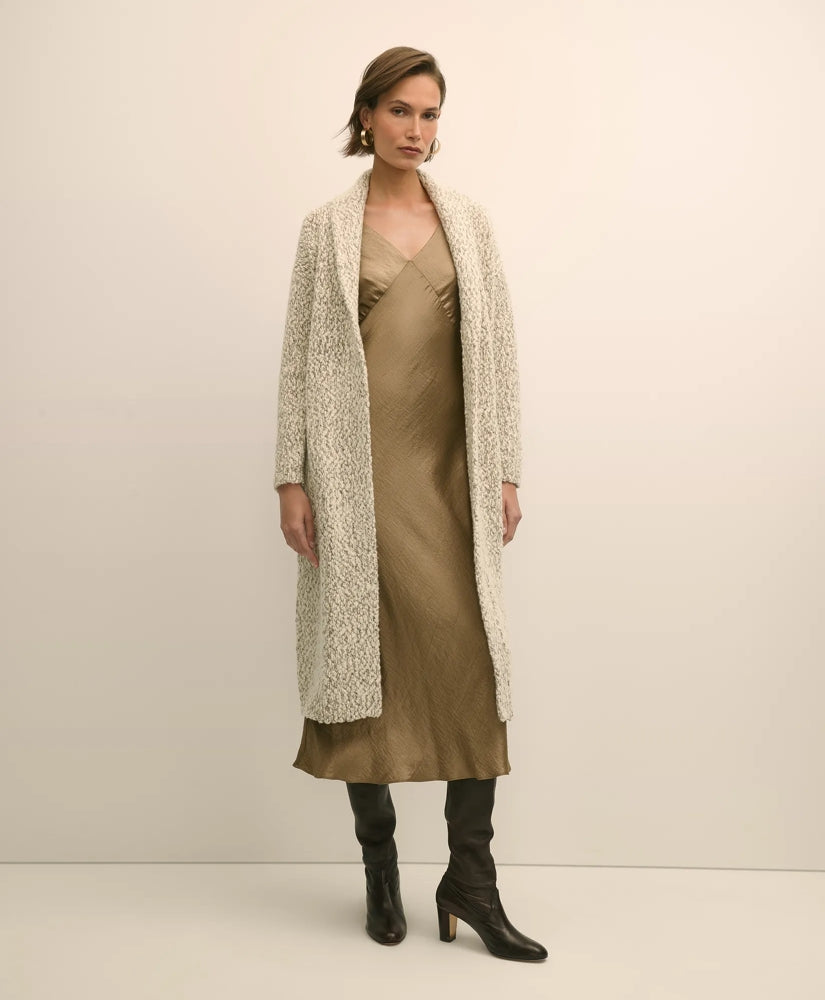 Wool-Cashmere Long Cardigan