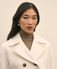 Wool Double-Faced Cropped Peacoat