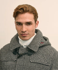 Wool Glen Plaid Duffle Coat
