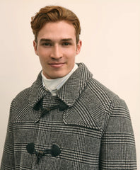 Wool Glen Plaid Duffle Coat