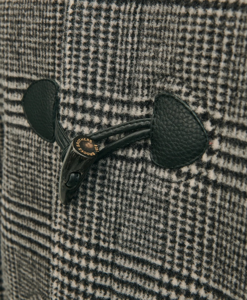 Wool Glen Plaid Duffle Coat