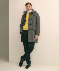 Wool Glen Plaid Duffle Coat