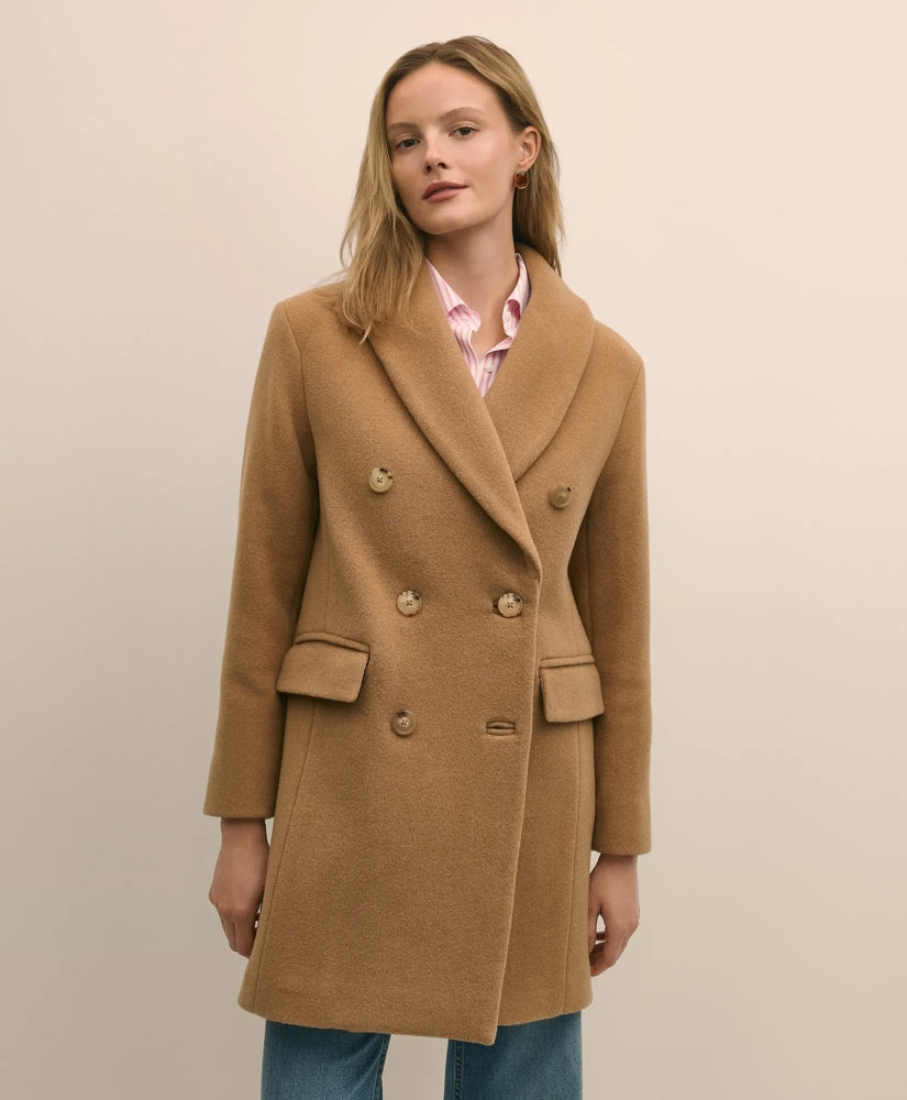 Wool Oversized Shawl Collar Coat