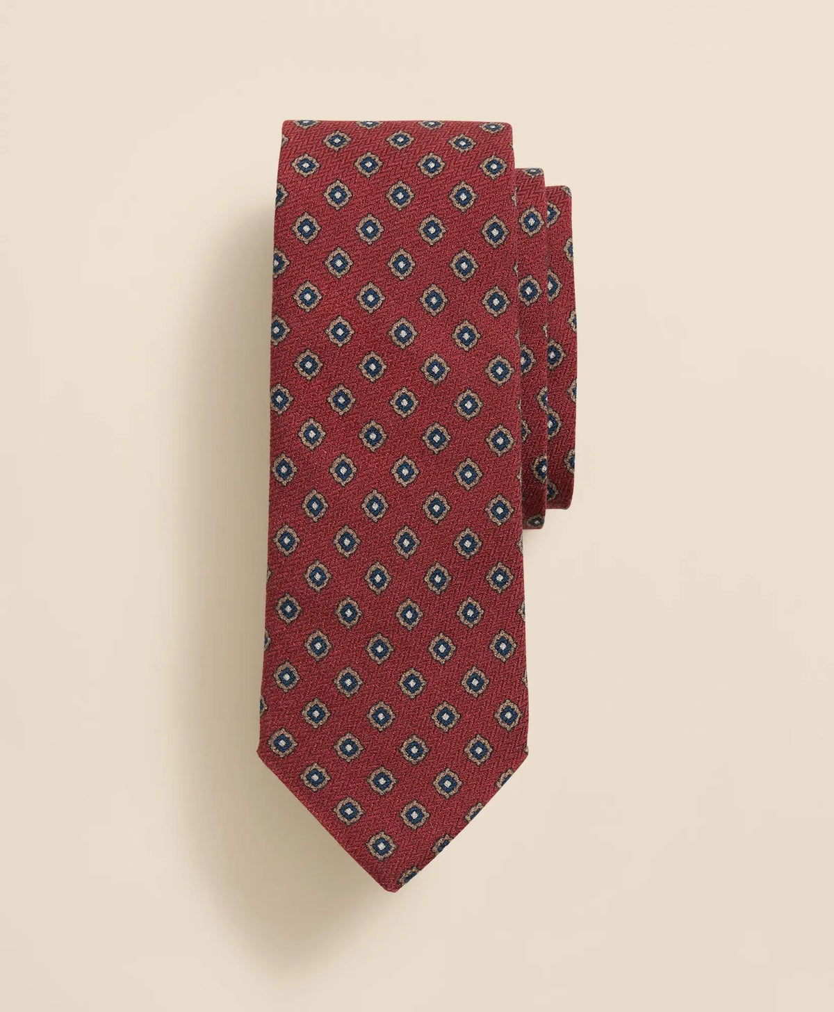 Wool-Silk Medium Square Tie