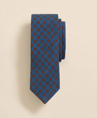 Wool-Silk Spaced Flower Tie