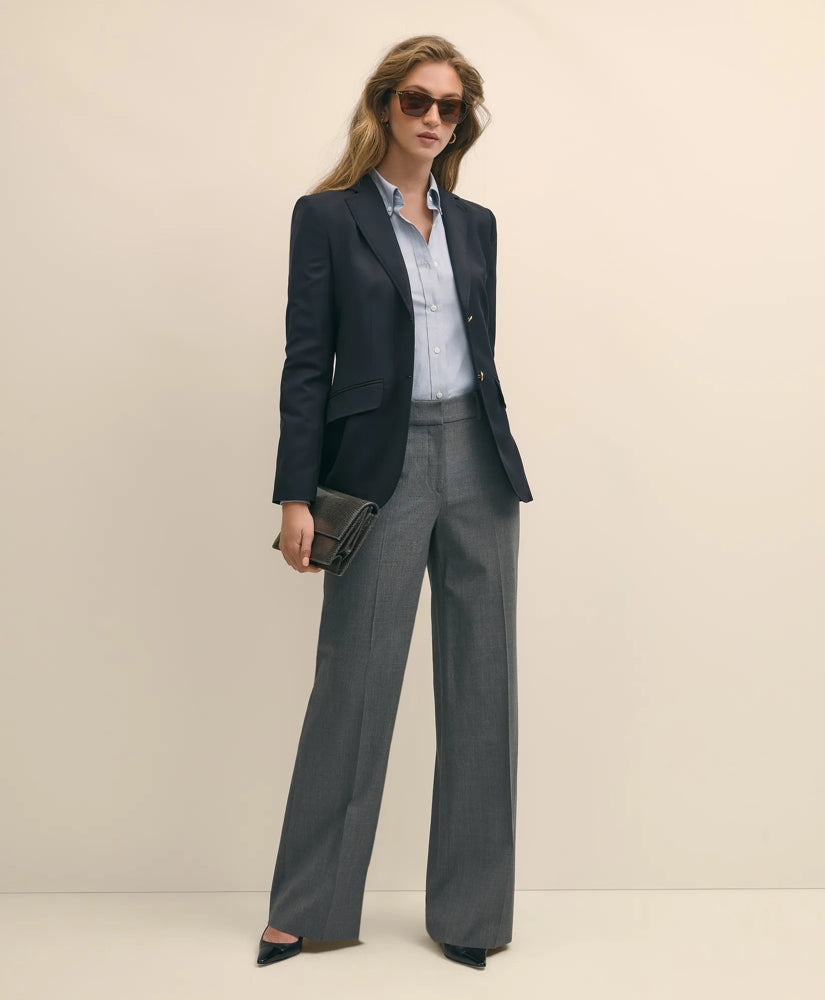 Wool Two-Button Blazer