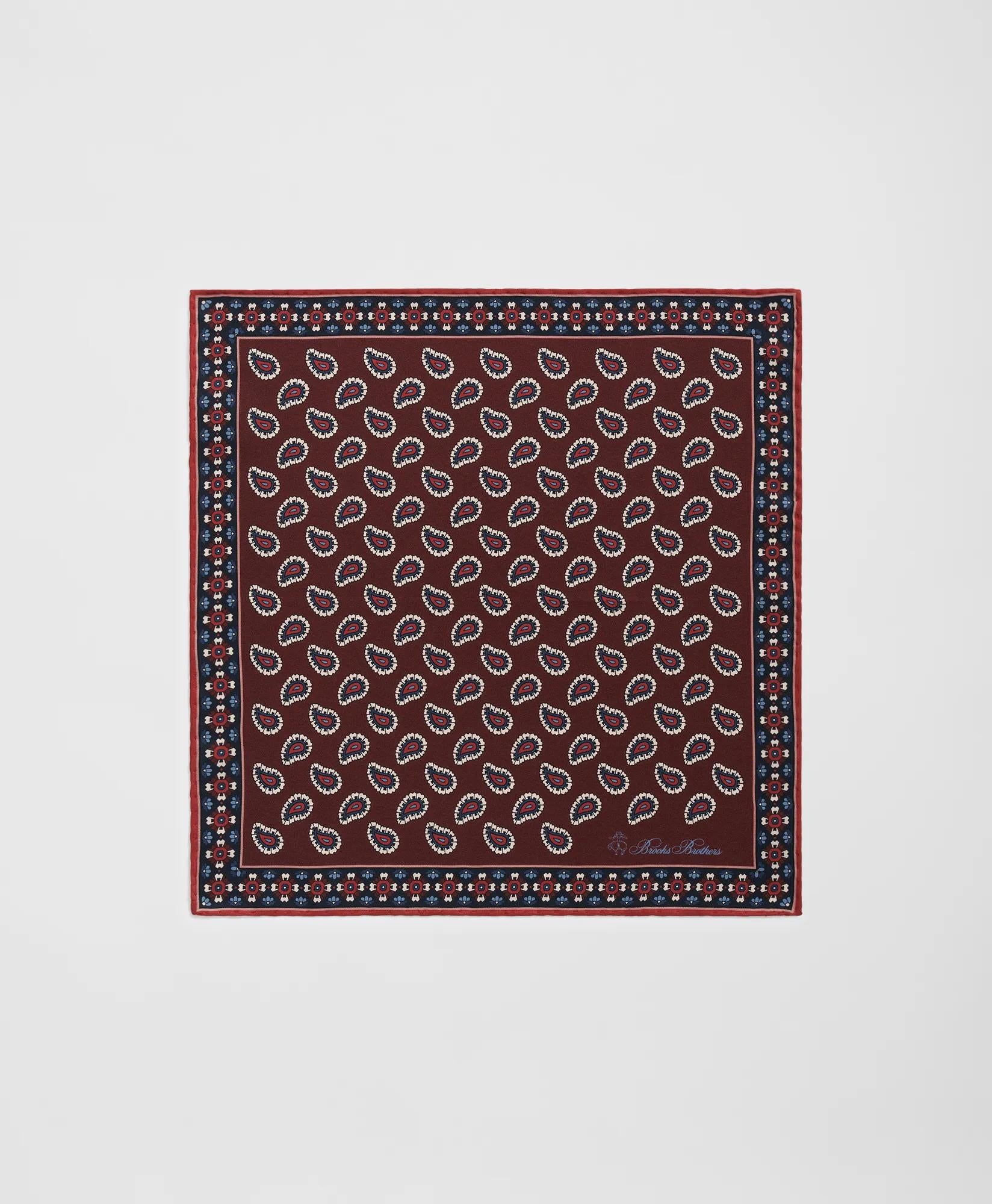 Paisley Silk Pocket Square