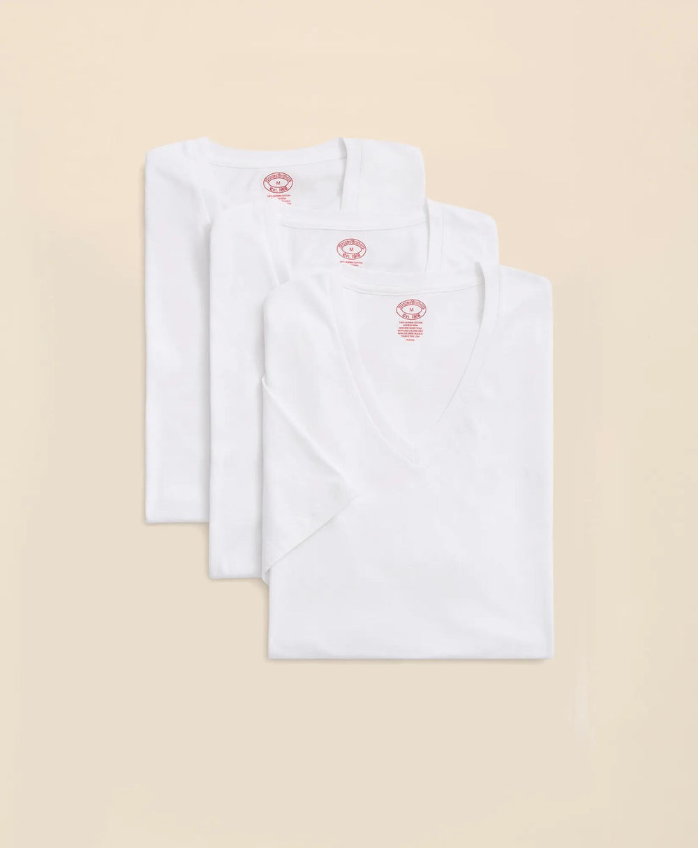 Supima® Cotton V-Neck Undershirt-3 Pack