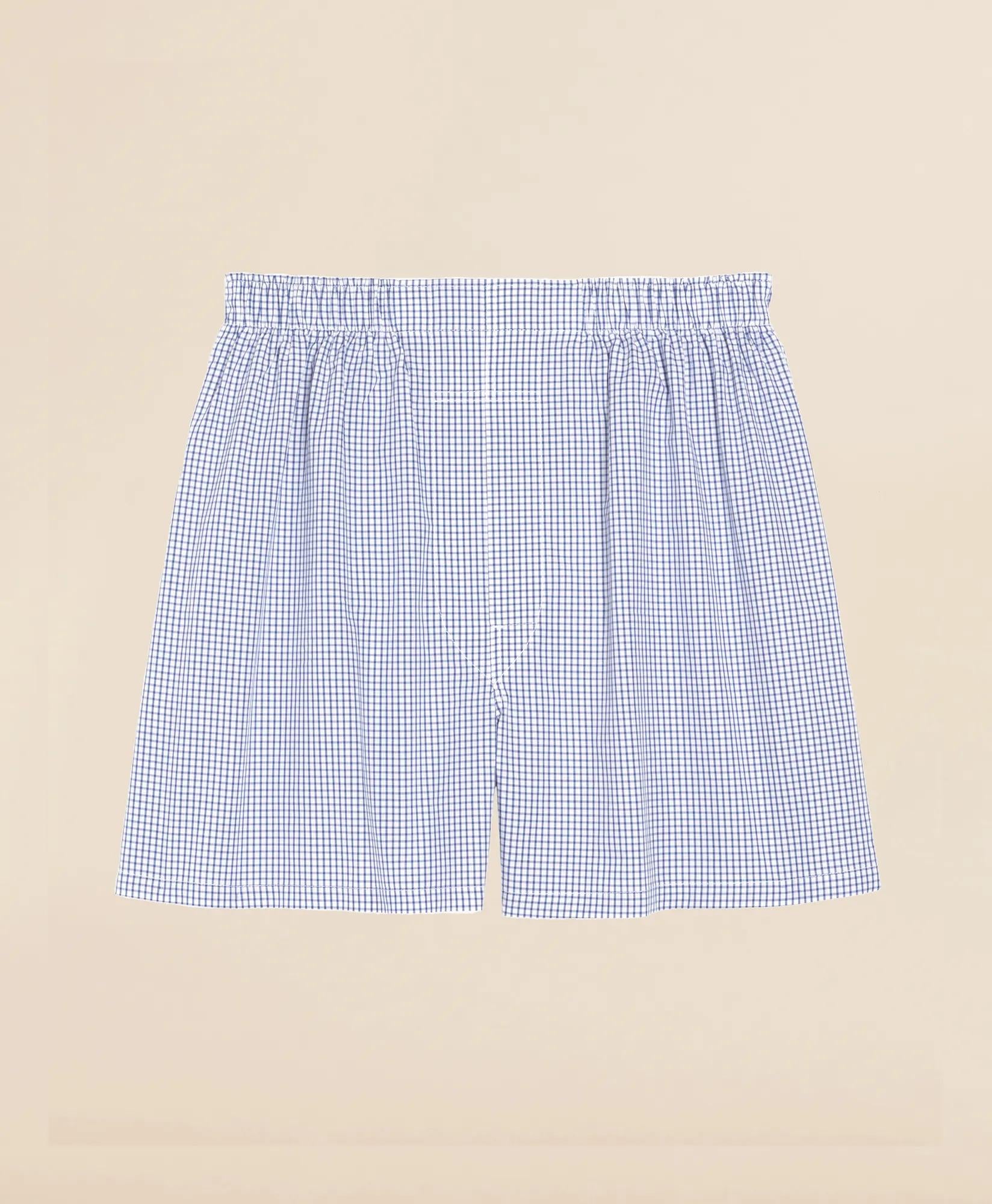 Cotton Broadcloth Small Check Boxers
