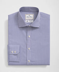 Brooks Brothers X Thomas Mason® Cotton English Collar, Striped Dress Shirt