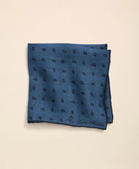 Linen Paisley Pocket Square