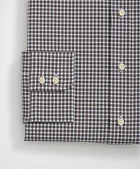 Brooks Brothers X Thomas Mason® Cotton English Collar, Checked Dress Shirt