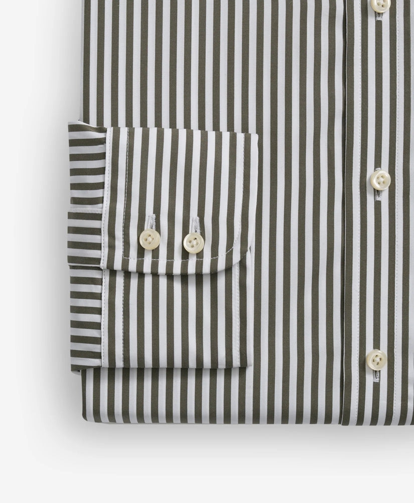 Brooks Brothers X Thomas Mason® Cotton English Collar, Striped Dress Shirt