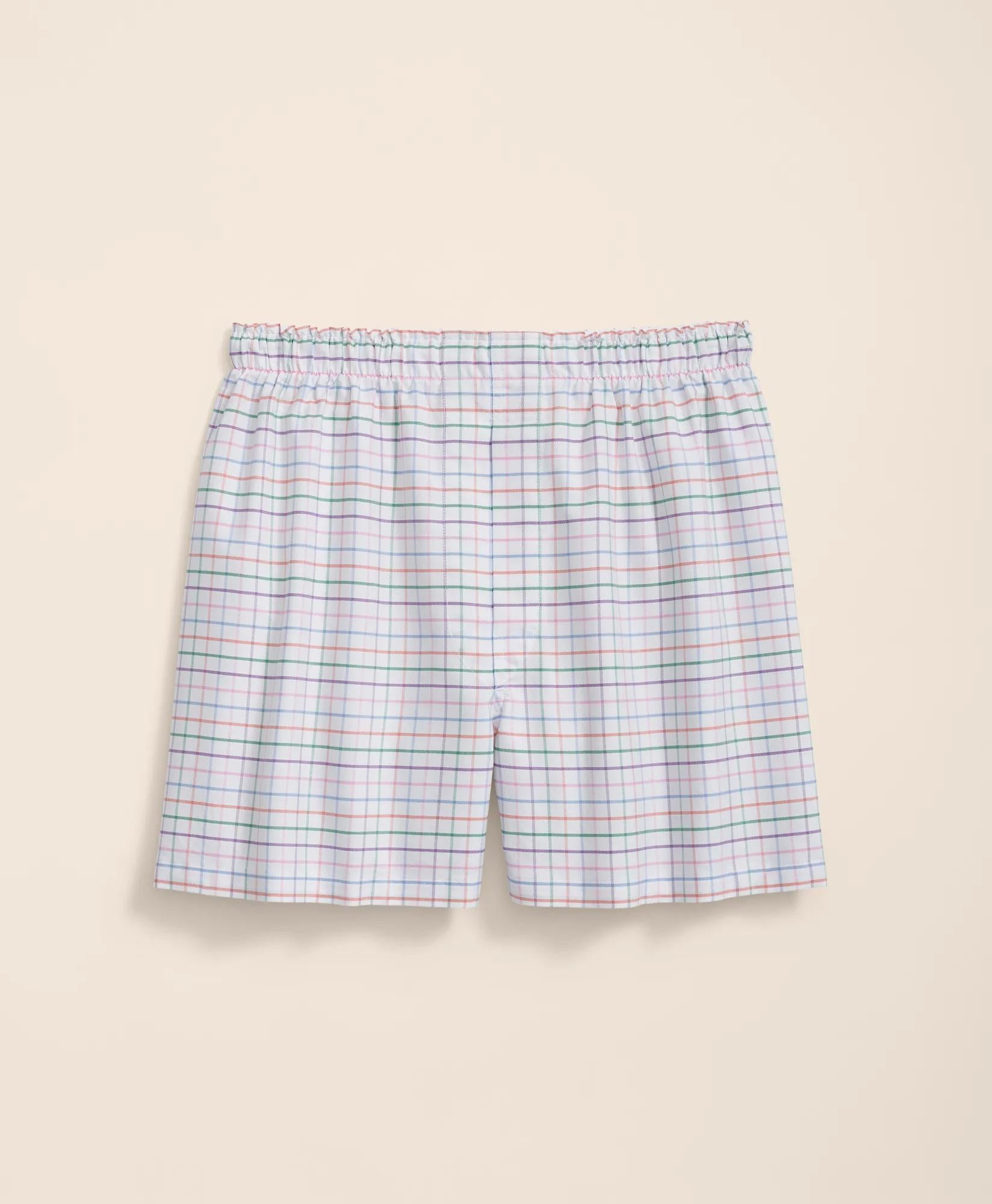 Cotton Broadcloth Tattersall Boxers