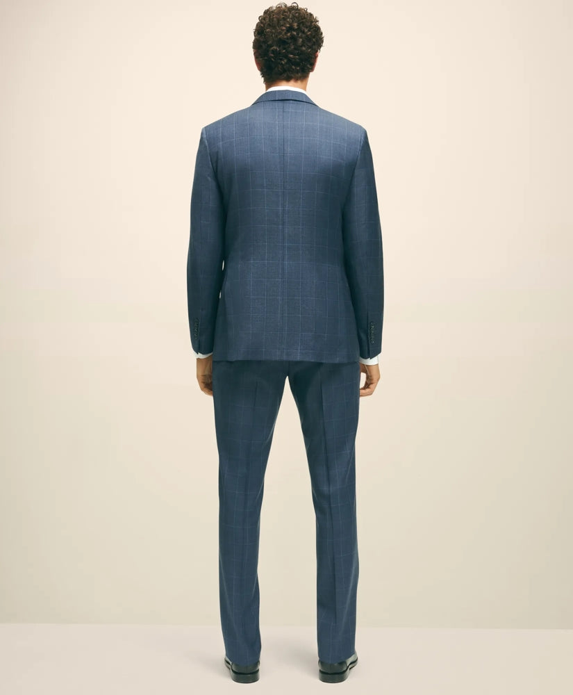 Classic Fit Wool Windowpane 1818 Suit